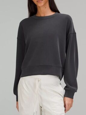 lululemon athletica Dark Grey Activewear Crewneck